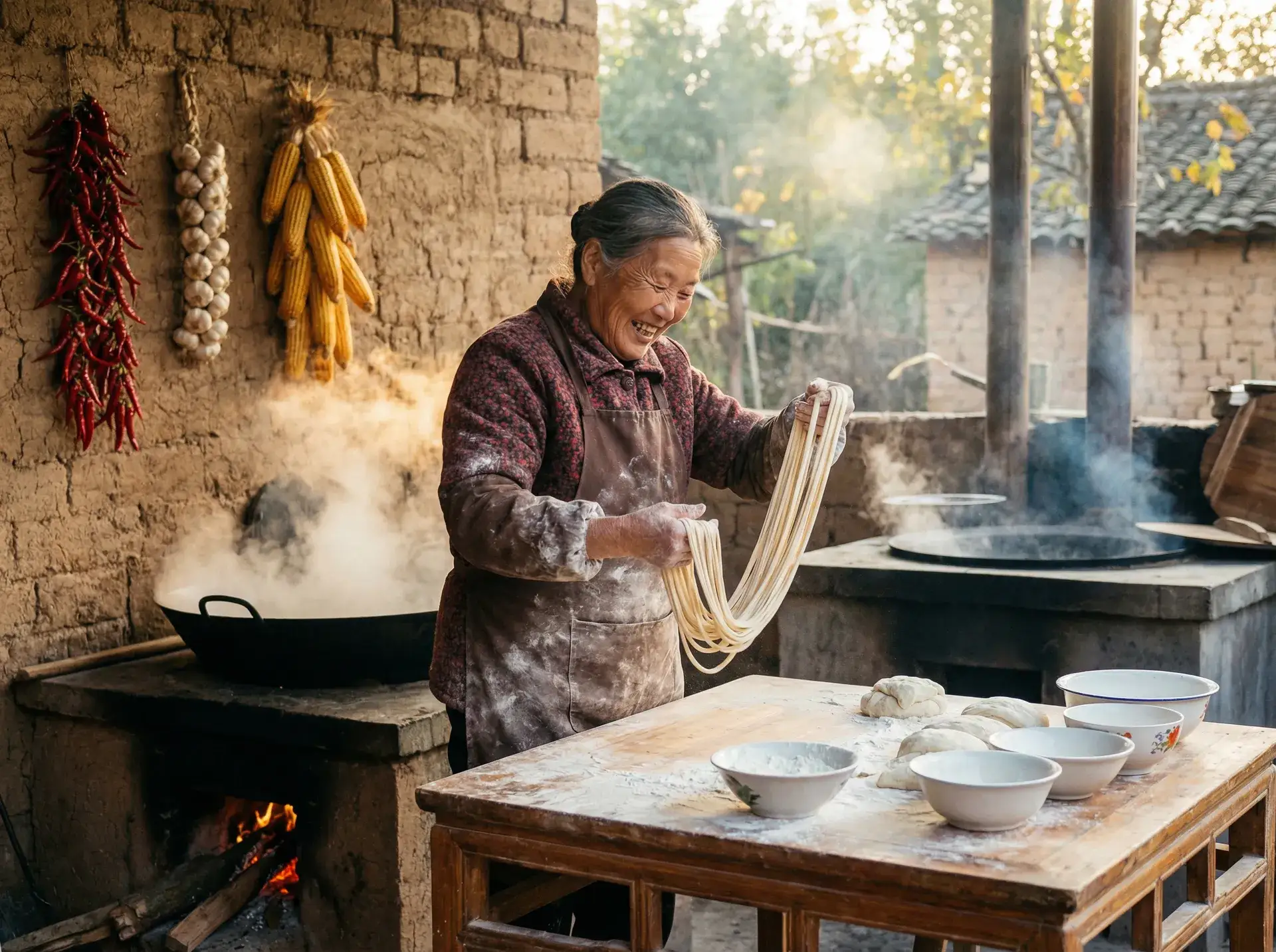 农家大嫂手擀面 - 久久电影网 乡村美食